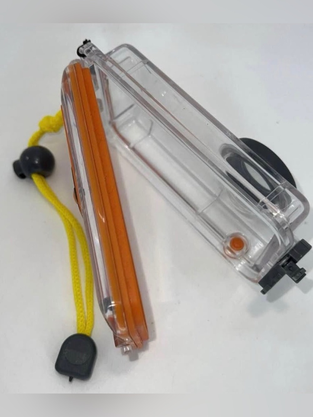 Flip Orange Waterproof Camera in Clear Case Tested Waterproof